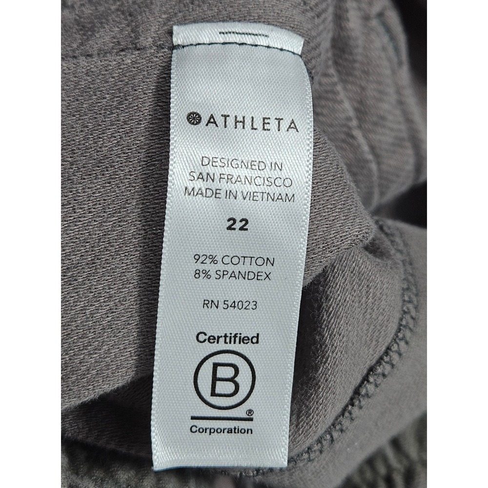 Athleta Camo Farallon Jogger Pants Grey Charcoal Camouflage Plus Size 22 535275 - Picture 8 of 9